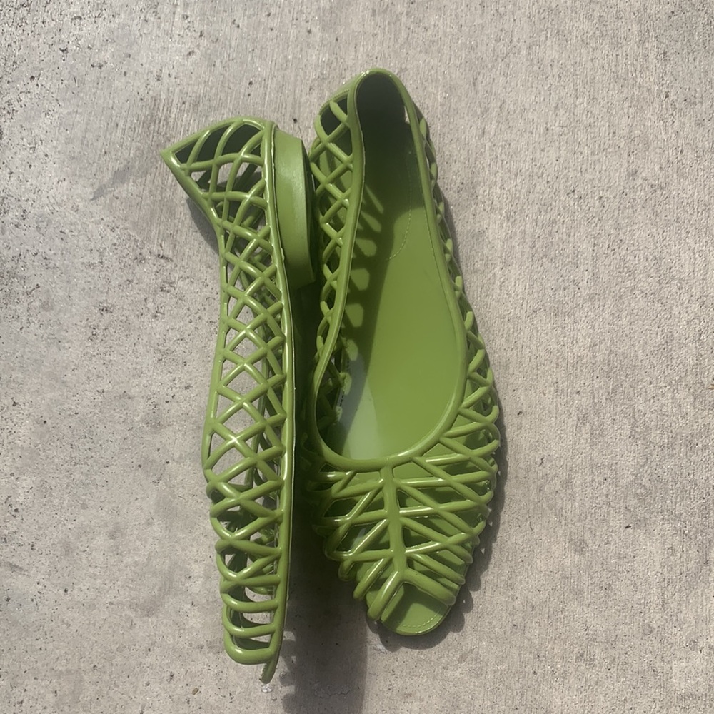 American Apparel Los Angeles Apparel pvc jelly sandals flats summer shoes - Picture 2 of 3